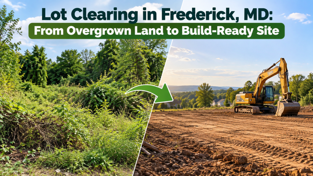 Lot Clearing in Frederick, MD: From Overgrown Land to Build-Ready Site